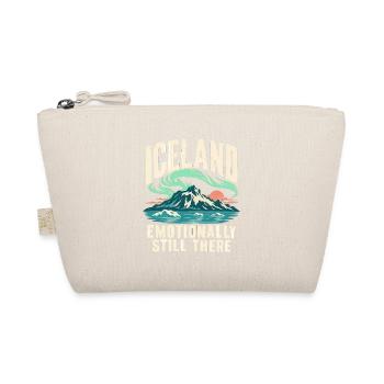 Island Nordlichter Reise Souvenir - Bio-Täschchen - Natur - Vorne