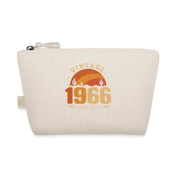 60th Anniversary Man 60 Jahre alt Jahrgang 1966 - Bio-Täschchen - Natur - Vorne
