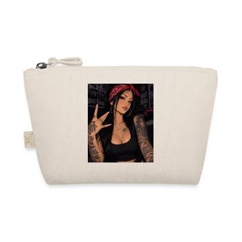 Bandana Glam Tattoo Queen - Bio-Täschchen - Natur - Vorne