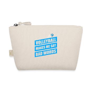 Volleyball makes me say bad word Volleyballspieler - Bio-Täschchen - Natur - Vorne