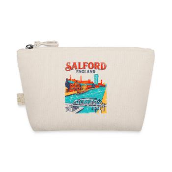 Salford England Vintage Canal Bridge Cityscape - Bio-Täschchen - Natur - Vorne