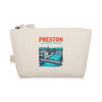 Preston Lancashire England Retro Cityscape Novelty - Bio-Täschchen - Natur - Vorne