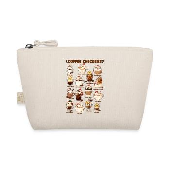 Kaffee Hühner Kawaii Süße Hühnerliebhaber - Bio-Täschchen - Natur - Vorne