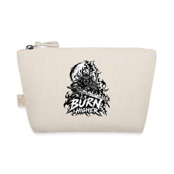 Flammen-Samurai Brenn Höher - Bio-Täschchen - Natur - Vorne