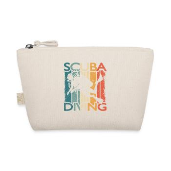 Retro Taucher SCUBA DIVING Für Schnorchler Taucher - Bio-Täschchen - Natur - Vorne