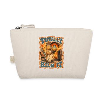  Totally Kiln It Capybara Keramik Groovy Retro - Bio-Täschchen - Natur - Vorne