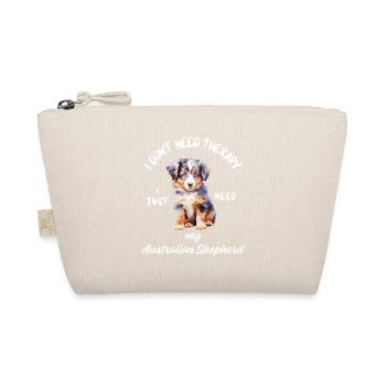 Lustiger Australian Shepherd Welpe - Bio-Täschchen - Natur - Vorne