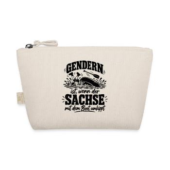 Gendern ist, wenn der Sachse mit dem Boot umkippt - Bio-Täschchen - Natur - Vorne