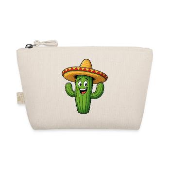 Lustiger Kaktus mit Sombrero - Bio-Täschchen - Natur - Vorne