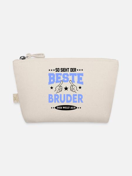 Bester Bruder der Welt Familie Family T-Shirt - Bio-Täschchen - Natur