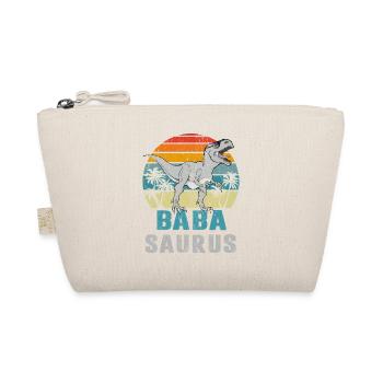 Baba Saurus T-Rex Papa Sonnenbrille Geschenk - Bio-Täschchen - Natur - Vorne
