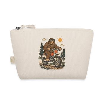  Bigfoot Dirt Bike Sasquatch Riding Motocross - Bio-Täschchen - Natur - Vorne