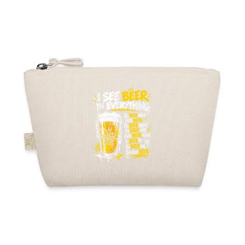 Ich sehe Bier in allem - Bio-Täschchen - Natur - Vorne