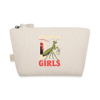 Girls Will Be Girls – Praying Mantis Humor - Bio-Täschchen - Natur - Vorne