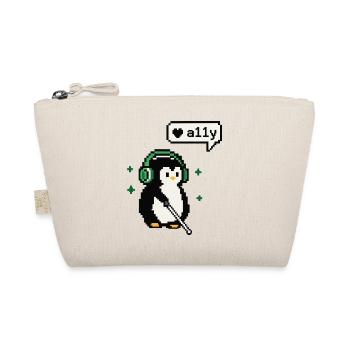 A11y Penguin - Pixel Accessibility - Bio-Täschchen - Natur - Vorne
