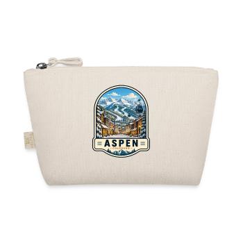Aspen Colorado Skiurlaub Winter Vintage - Bio-Täschchen - Natur - Vorne