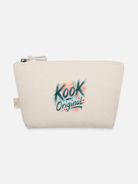 Kook Original Surf Aquarell Sonnenuntergangspalmen - Bio-Täschchen - Natur