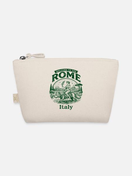 The Welcome To Rome Italy Travel Souvenir - Bio-Täschchen - Natur