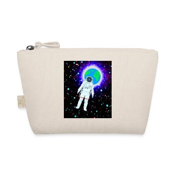 Astronaut im kosmischen Erdglanz - Bio-Täschchen - Natur - Vorne