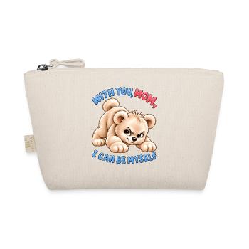 Cheeky Bear – Ich kann ich selbst sein - Bio-Täschchen - Natur - Vorne