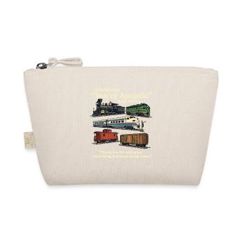 Zugfakten Spezialinteresse – lustiger Eisenbahnfan-Humor - Bio-Täschchen - Natur - Vorne