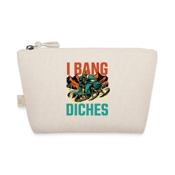 Ditch Banging Schlittenfahrer – Schneemobil Schneemobilfahren - Bio-Täschchen - Natur - Vorne