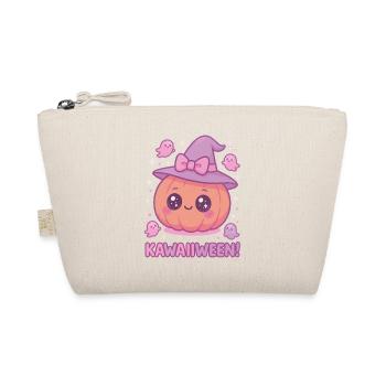 Kawaiiween Kürbishexe - Bio-Täschchen - Natur - Vorne