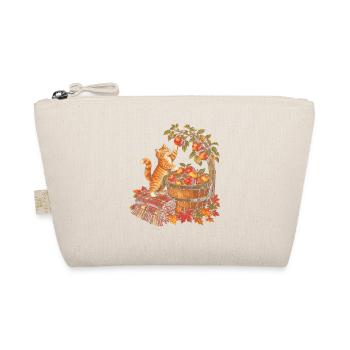 Katzenapfelpflücken Vintage Herbst-Obstgartenernte - Bio-Täschchen - Natur - Vorne