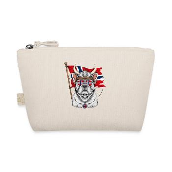  Wikinger Bulldogge Norwegen Flagge Skandinavien - Bio-Täschchen - Natur - Vorne