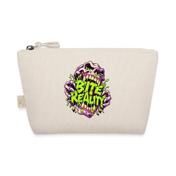 Beißende Realität Neon-Skull - Bio-Täschchen - Natur - Vorne