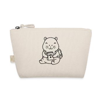Süßes Capybara-Zurück-an-die-Schule-Geschenk - Bio-Täschchen - Natur - Vorne