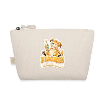 Indog Beers Hundeparty Humor - Bio-Täschchen - Natur - Vorne