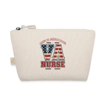 V-A Pflegehelden Patriotisches Design - Bio-Täschchen - Natur - Vorne
