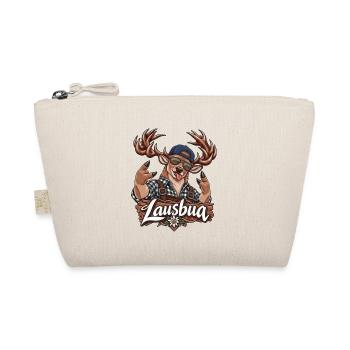 Lausbua Bayerischer Hirsch Tracht Alpen Humor - Bio-Täschchen - Natur - Vorne