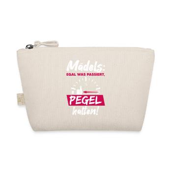Mädels Bier Pegel Party Lustiger Spruch - Bio-Täschchen - Natur - Vorne