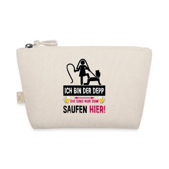 JGA Depp Shirt Lustiger Junggesellenabschied - Bio-Täschchen - Natur - Vorne