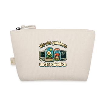 Wir alle gedeihen unterschiedlich PC Garten Nerds  - Bio-Täschchen - Natur - Vorne
