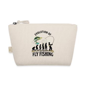 Evolution Fliegenfischerhumor - Bio-Täschchen - Natur - Vorne