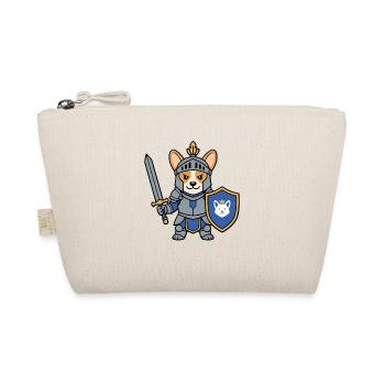 Süßer Corgi Paladin Hund Süßes RPG Gamer Fantasy Geschenk - Bio-Täschchen - Natur - Vorne