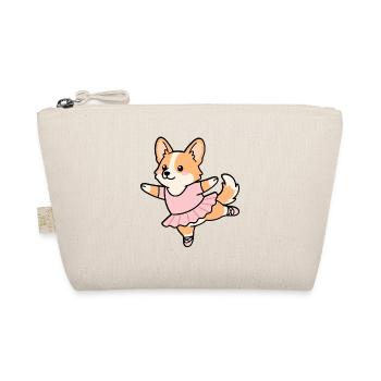 Niedliches Corgi-Ballett, Ballerina, lustiger Hund, Tanzkunst - Bio-Täschchen - Natur - Vorne
