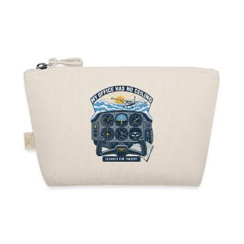 Cockpit Stil Shirt Büro Ohne Decke - Bio-Täschchen - Natur - Vorne