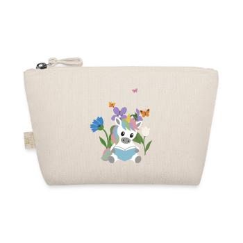 Veilchen · Garten · Bücher Einhorn · Schmetterling - Bio-Täschchen - Natur - Vorne