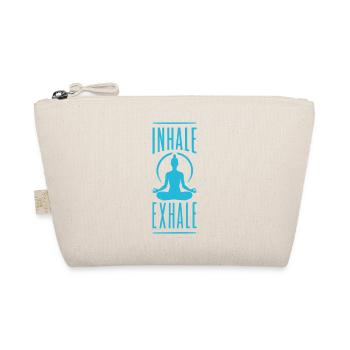 Inhale Exhale Yoga Meditation Spruch - Bio-Täschchen - Natur - Vorne
