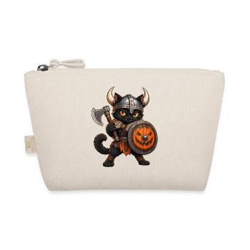 Halloween-Wikingerkatze - Bio-Täschchen - Natur - Vorne