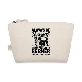 Berner Sennenhund Witz Berner Sennenhund Geschenk  - Bio-Täschchen - Natur - Vorne