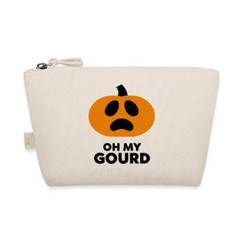 Oh My Gourd: Frightened Pumpkin Icon - Bio-Täschchen - Natur - Vorne