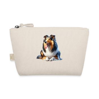 Langhaar Collie - Bio-Täschchen - Natur - Vorne