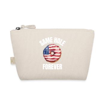 Same Hole Forever Junggesellenabschied Bräutigam-Gag-Geschenk - Bio-Täschchen - Natur - Vorne