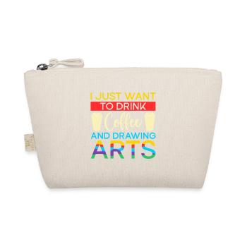 Artist Painter Graphic Want Drink Coffee & Drawing - Bio-Täschchen - Natur - Vorne
