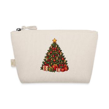 Weihnachtsbaum voller Lichter & Geschenke - Bio-Täschchen - Natur - Vorne